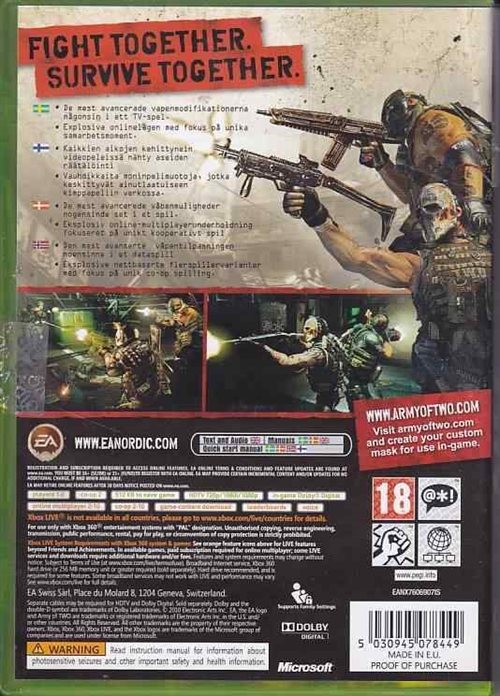 Army of Two the 40th Day - XBOX Live - XBOX 360 (B Grade) (Genbrug)